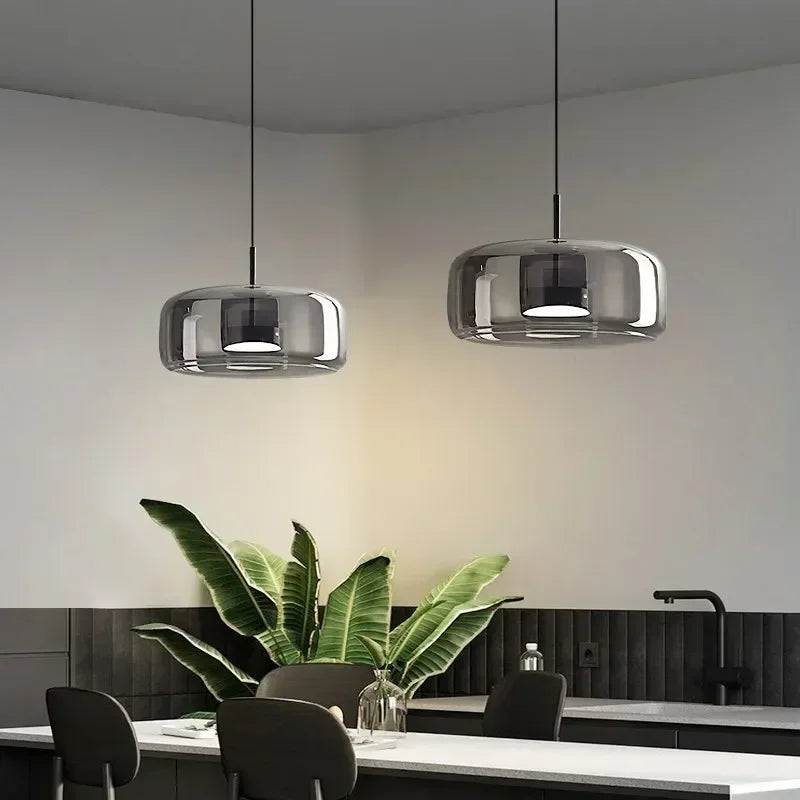 Modern LED Glass Pendant Light