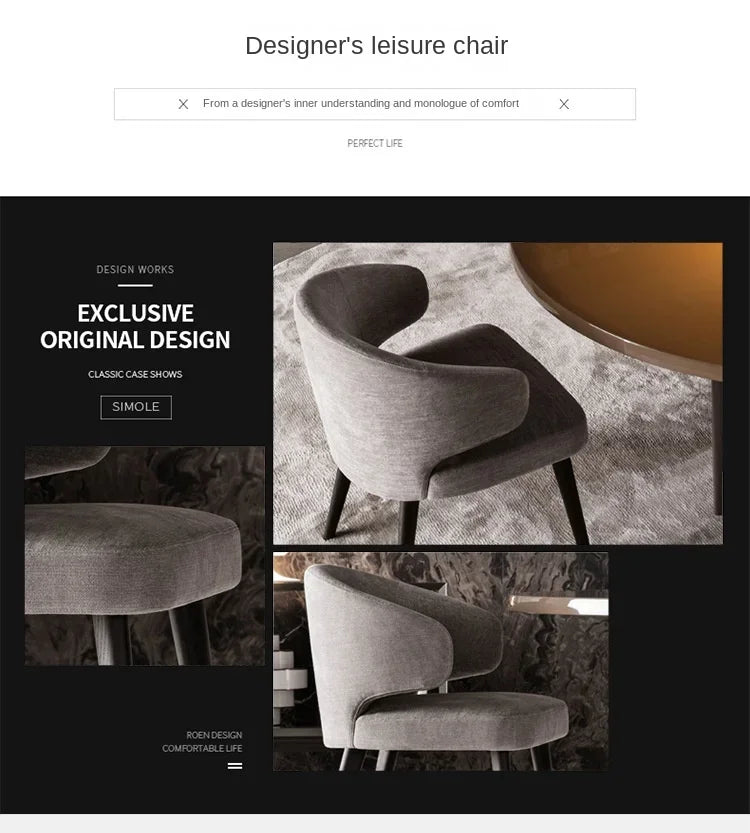 Nordic Luxe Solid Wood Dining Chair – Modern Scandinavian Design