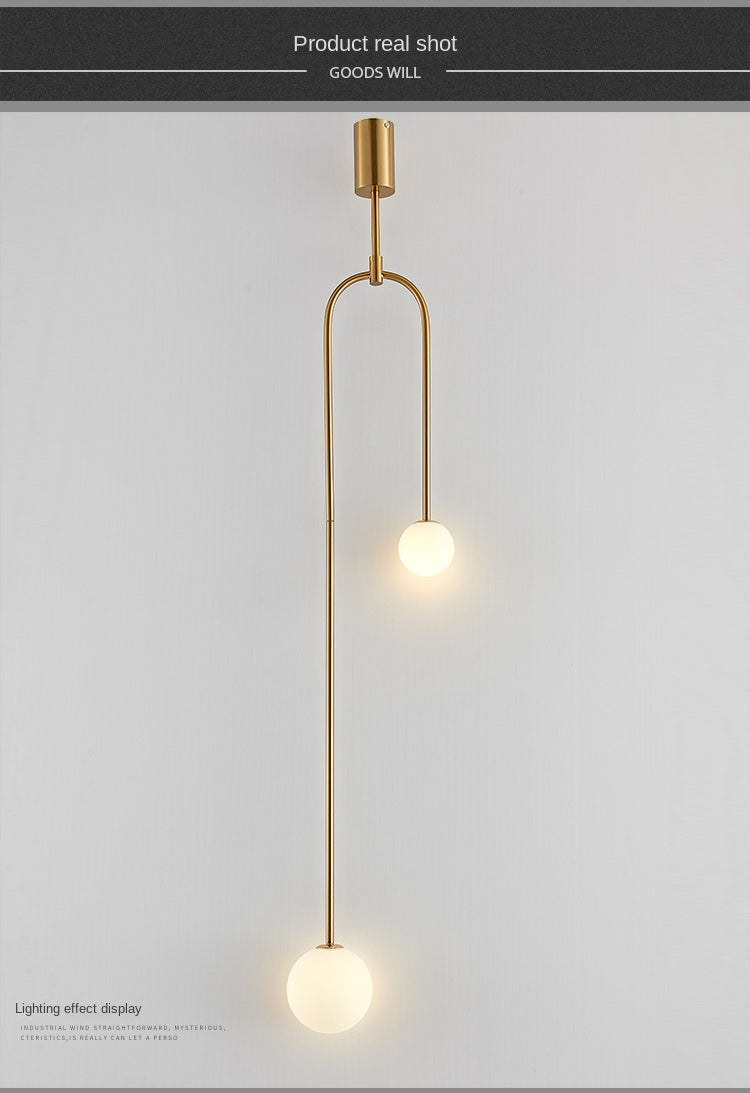 Aura Luxe Glass Ball Pendant Light