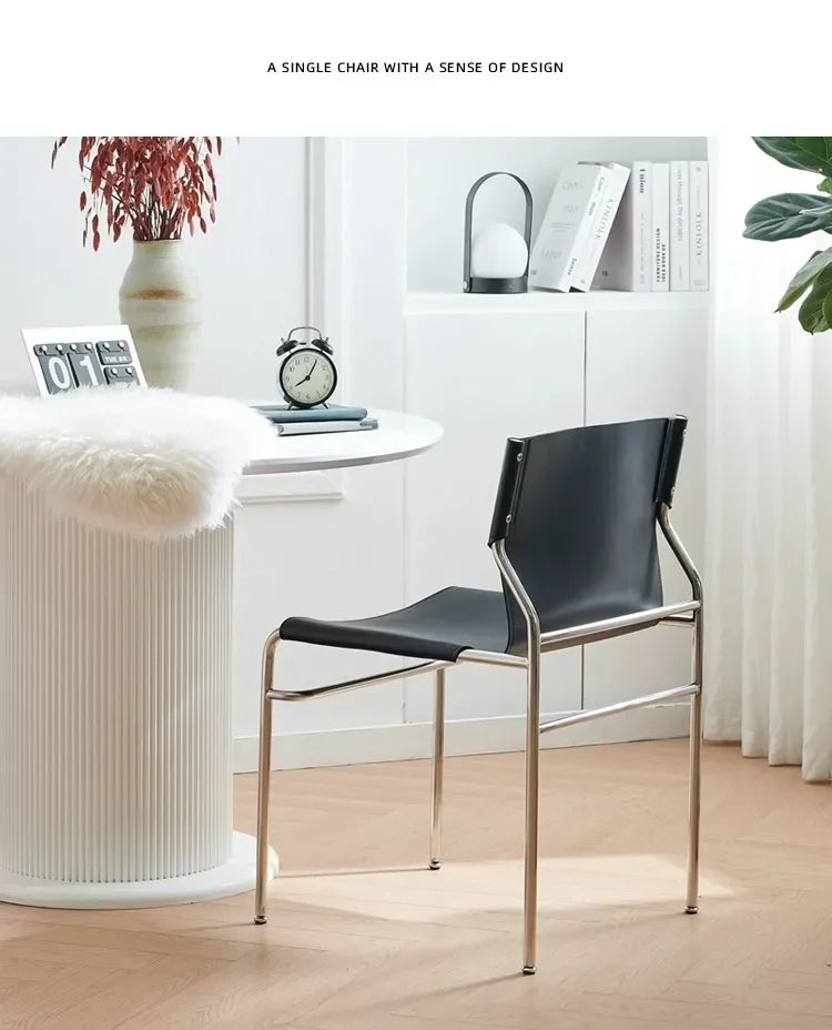 Bauhaus Elegance Antique Dining Chair