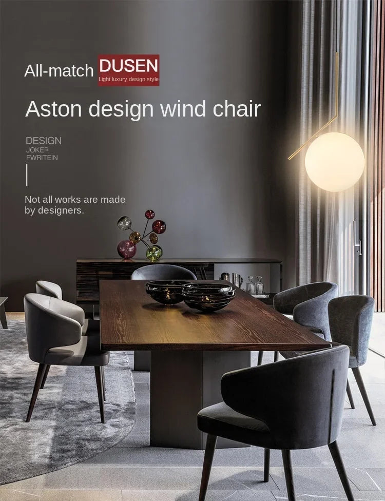 Nordic Luxe Solid Wood Dining Chair – Modern Scandinavian Design