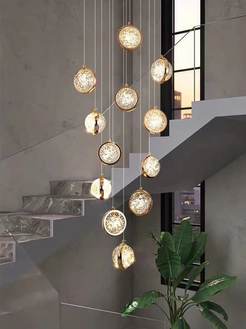 Solara Nordic Staircase LED Chandelier