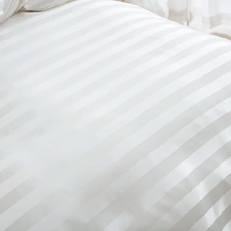 Noir Silque Striped Duvet Set
