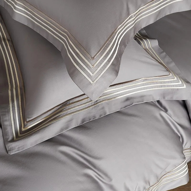 Triline Embroidered Duvet Set