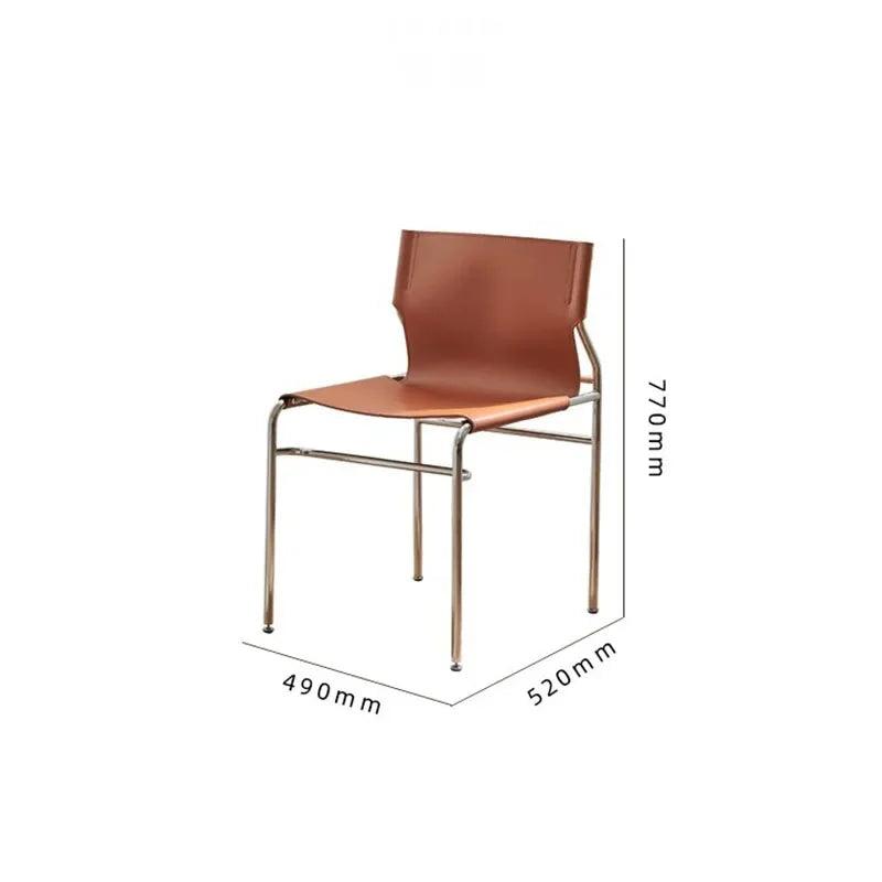 Bauhaus Elegance Antique Dining Chair