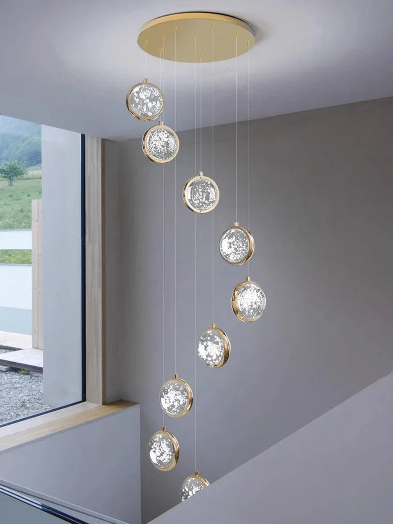 Solara Nordic Staircase LED Chandelier