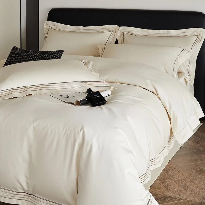 Triline Embroidered Duvet Set
