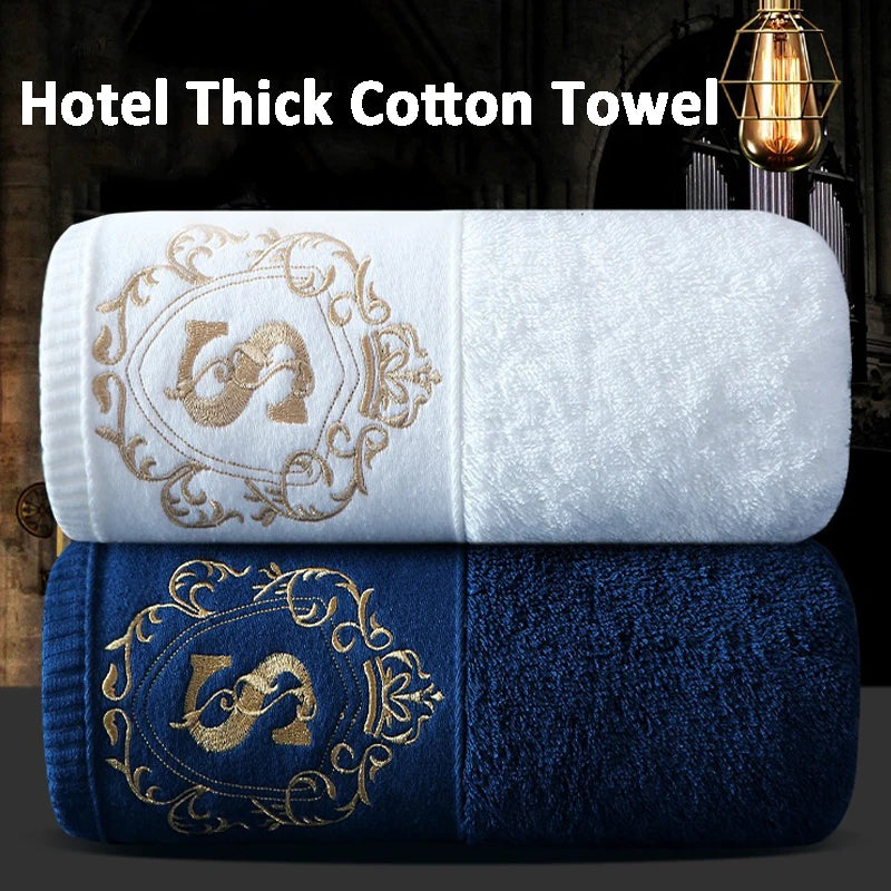 Elite Five-Star Embroidered Cotton Towel Set