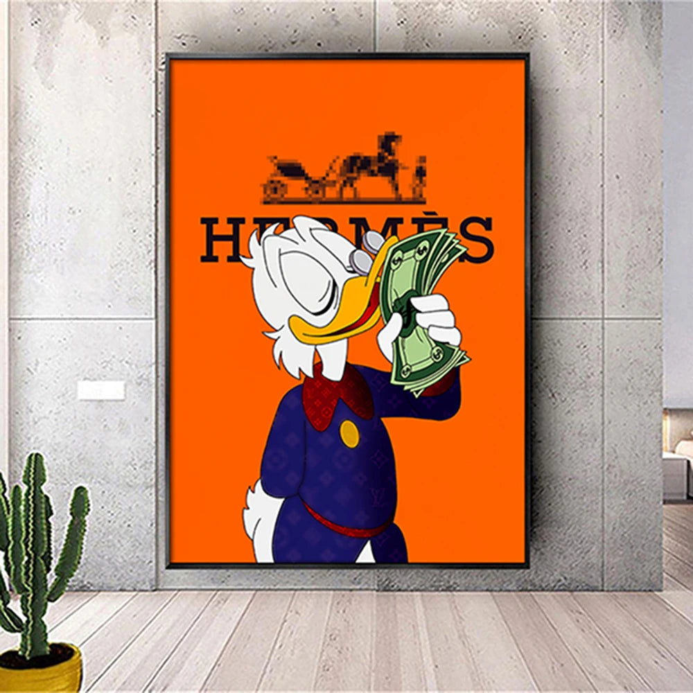 Scrooge McDuck Success Canvas