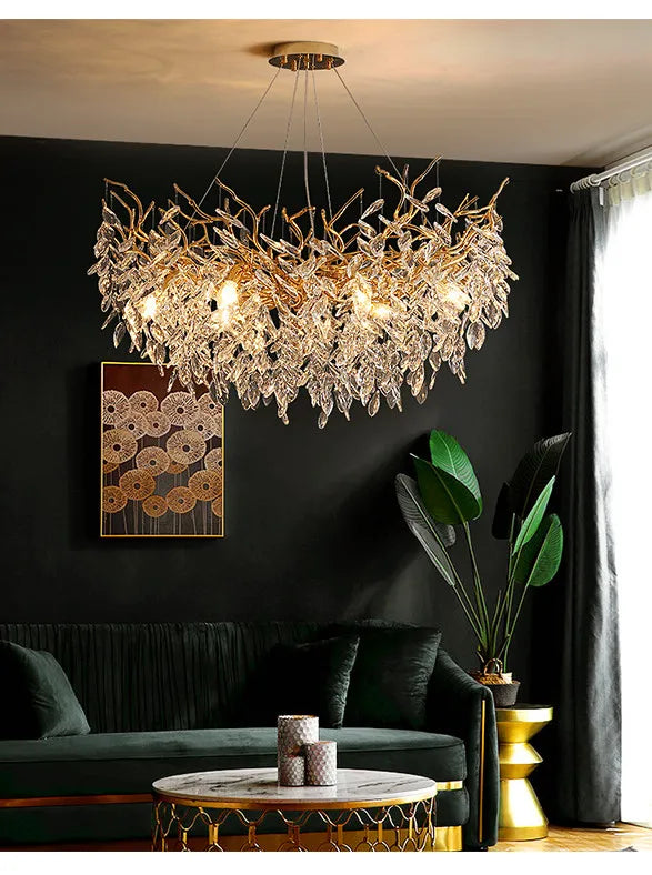 Luxury Branch Crystal LED Pendant Light