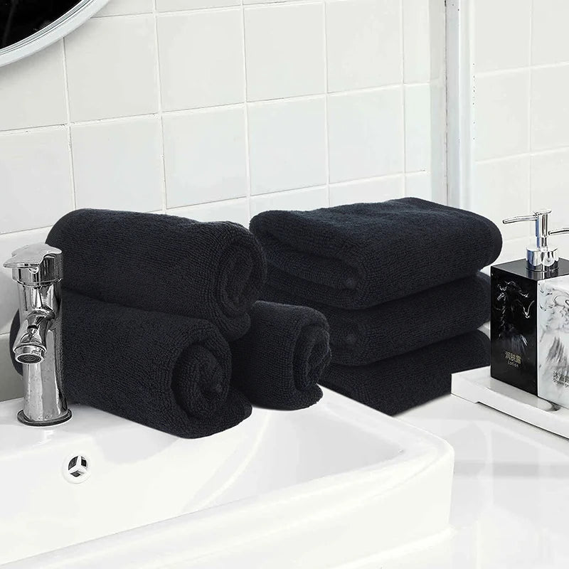 Opulence Cotton Black Spa Towel Set