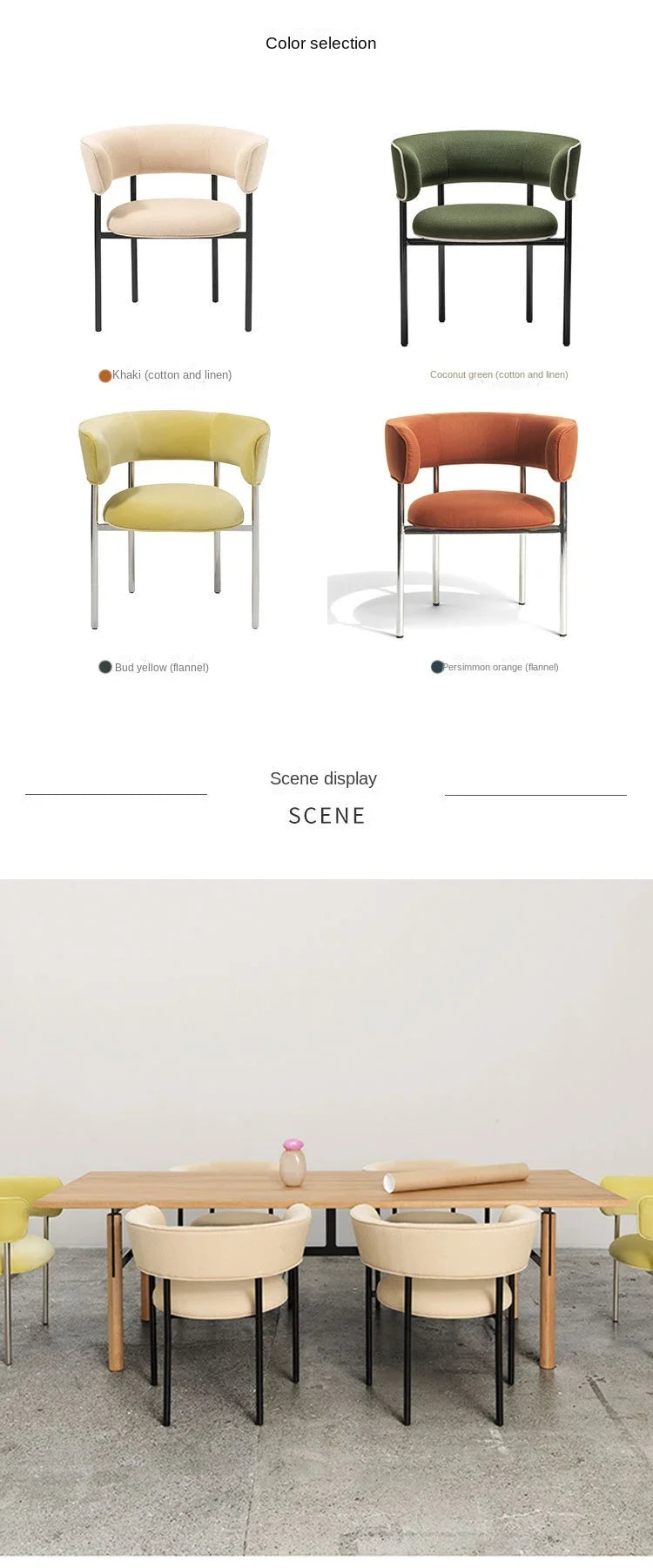 Oslo Luxe Scandinavian Dining Chair