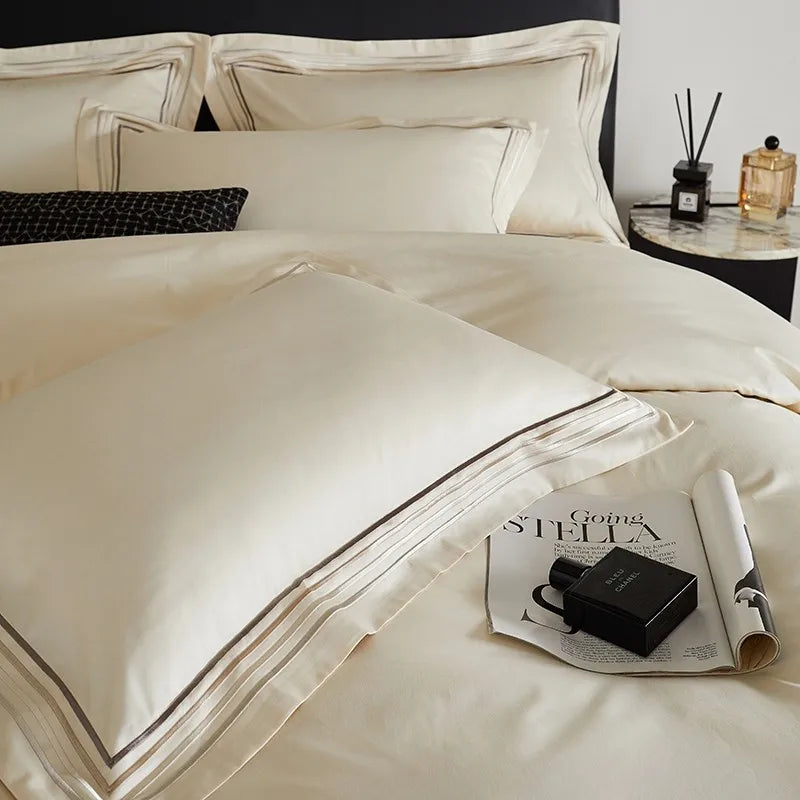 Triline Embroidered Duvet Set