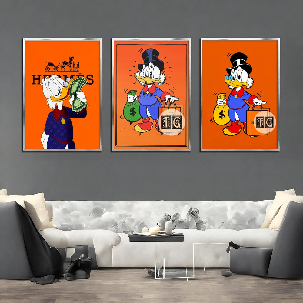 Scrooge McDuck Success Canvas