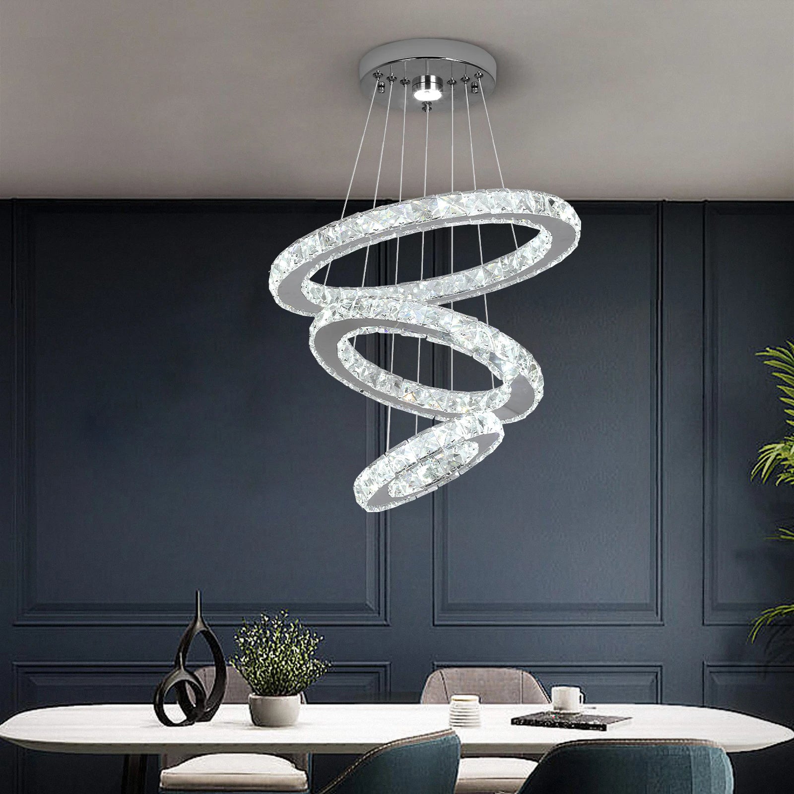 Elysian Crystal Ring Chandelier