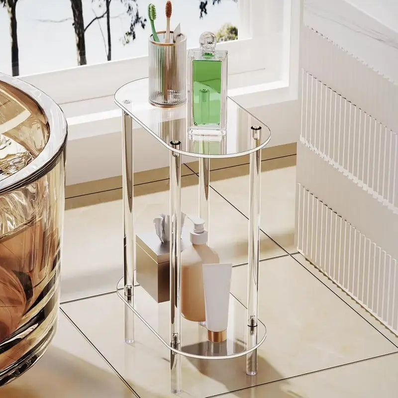 CrystalClear Acrylic Sofa Side Table
