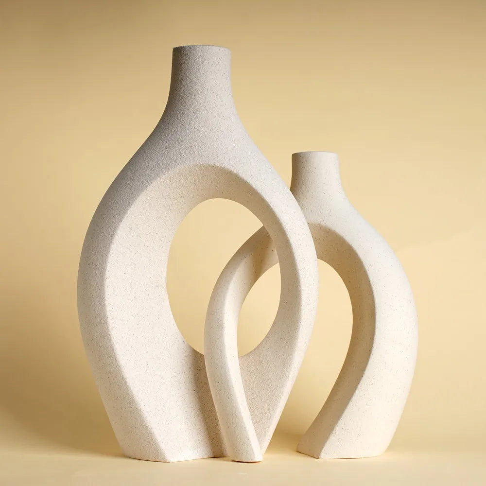 Opulence Crest Ceramic Vase