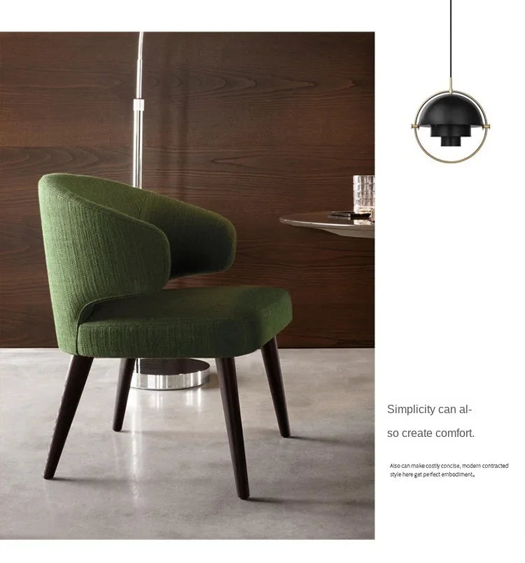 Nordic Luxe Solid Wood Dining Chair – Modern Scandinavian Design