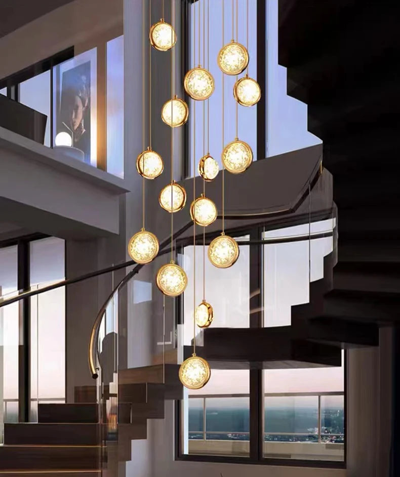 Solara Nordic Staircase LED Chandelier