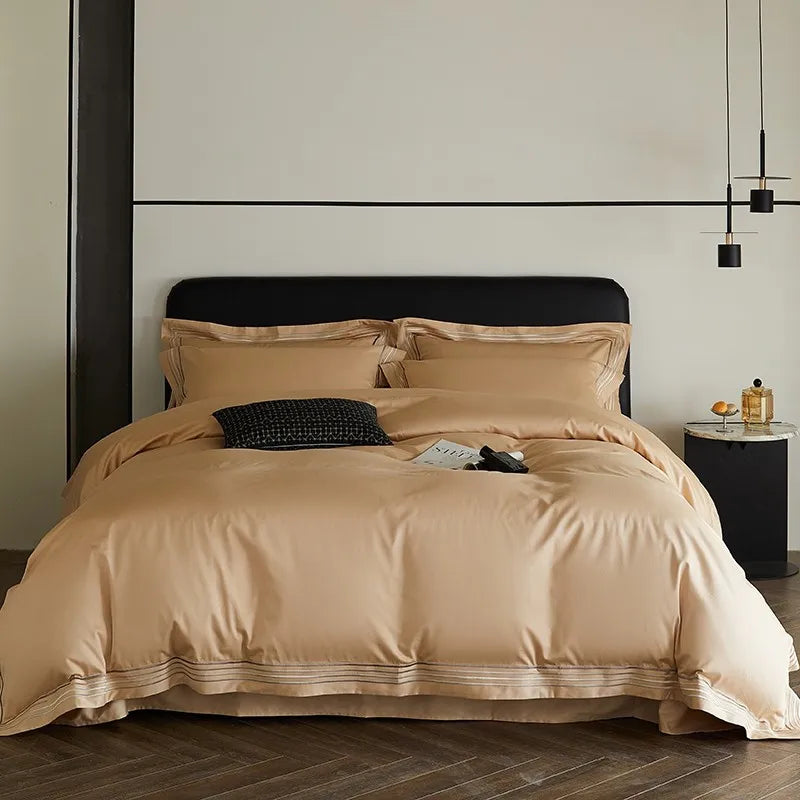 Triline Embroidered Duvet Set